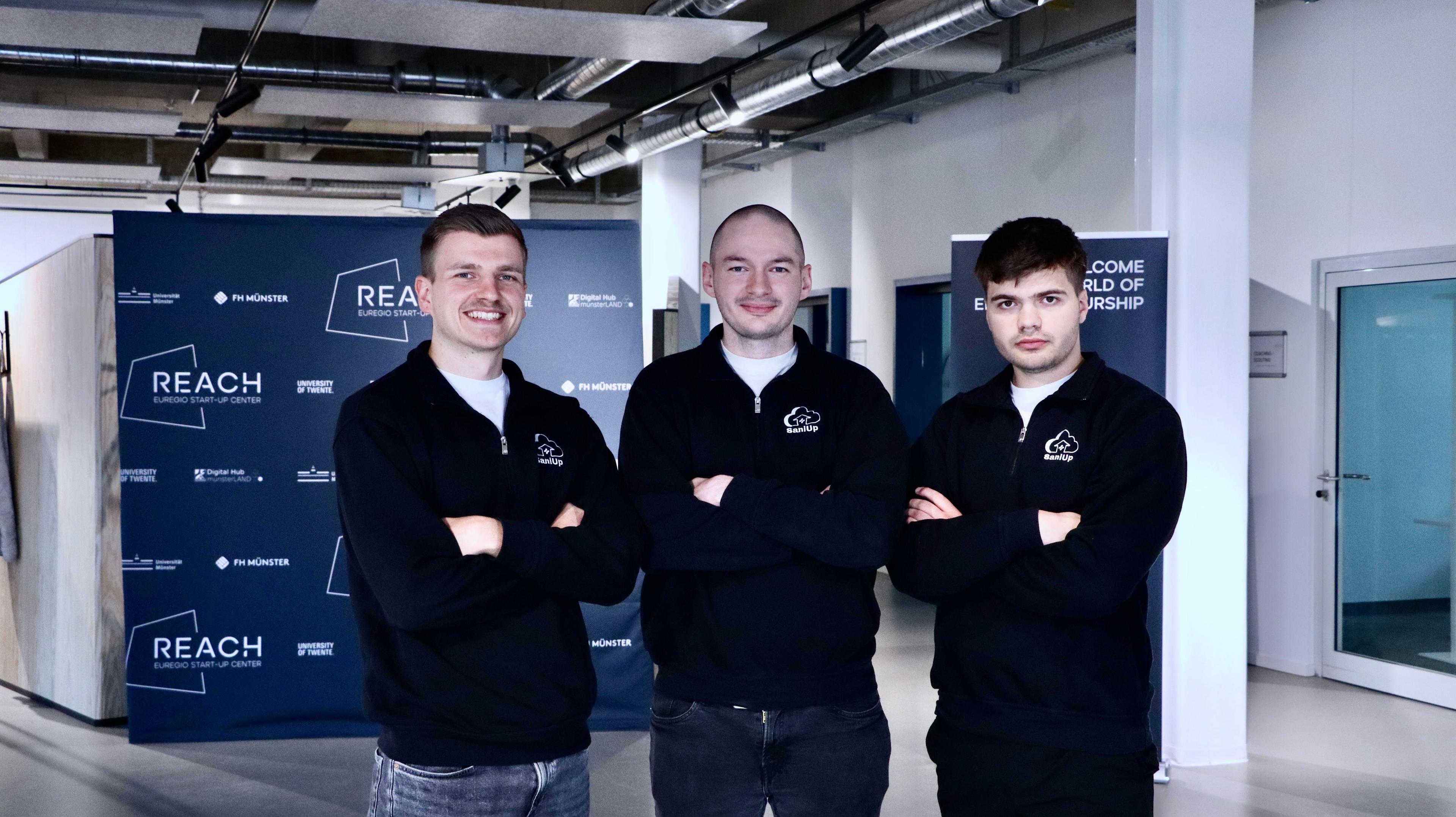 Jens Hauser, Tim Rothenpieler und Max Winter